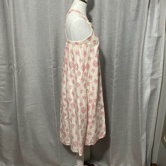 Artisan NY Linen Boho Style Dress-Sz Xs-Pink/Red - Picture 10 of 15